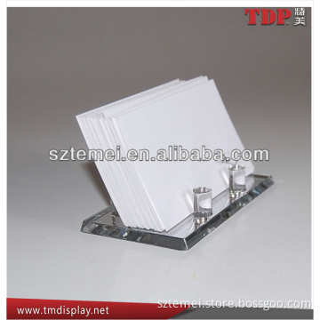 Clear plastic Card Holder name card stand card holder/pen stand acrylic name card display stand business card display stand